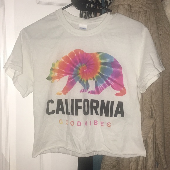 California Good vibes crop top tee size small - Picture 1 of 2